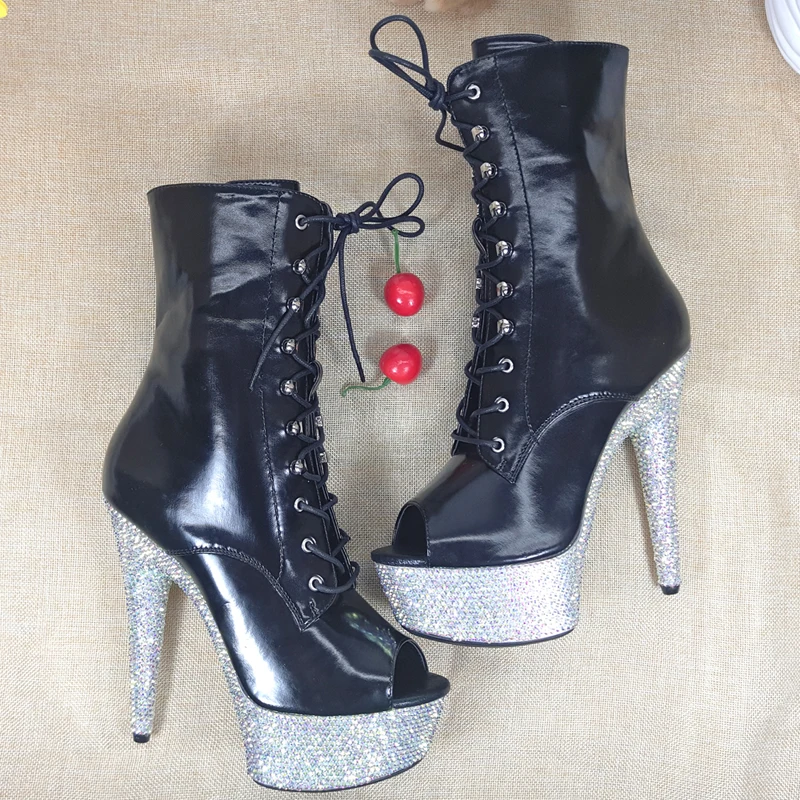 Leecabe/сапоги на платформе с высоким каблуком 15 см/6 дюймов Сапоги для танцев шесте