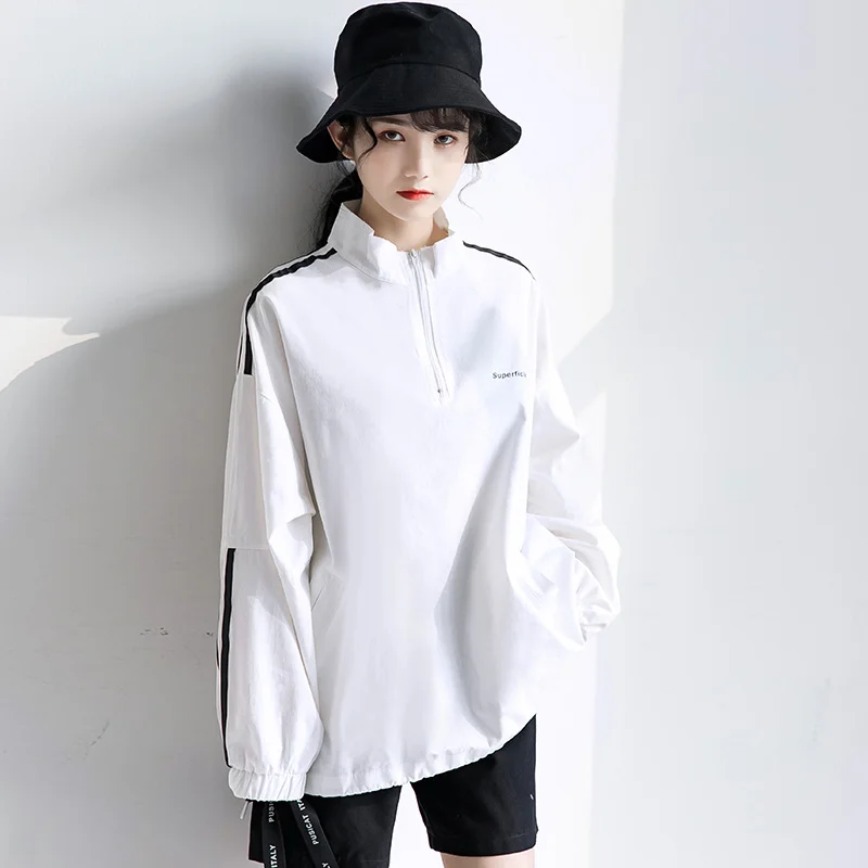 Zisuo 2021 весеннее короткое пальто женский свободный корейский пуловер на молнии в