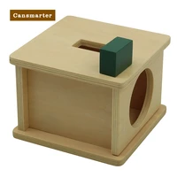 montessori wooden toy imbucare box with rectangular prism sensory educationa basic life skills for children baby geometric shape