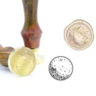 Башня Луна и звезда, восковая печать, штамп B113, Заказные восковые штампы, сделай сам, штампы, ручка для свадебных приглашений, запечатывание