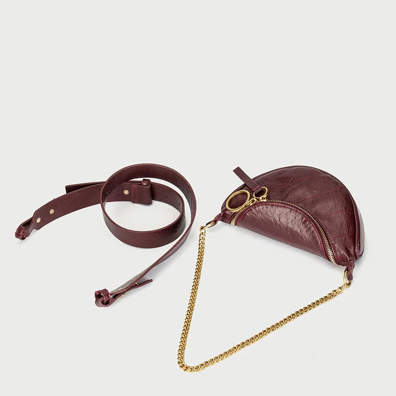 

Summer Multi-color Shoulder Bag PU Dumpling Bag Breast Pocket Waist Bag Cross Body Bag Woman