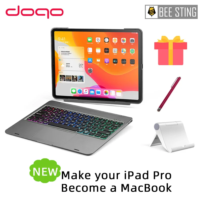 Чехол для клавиатуры DOQO Magic разделенная сенсорная панель iPad Pro 12 9 11 Air 4 5 10 2 2022