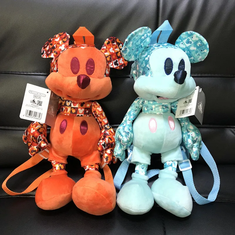 

Disney Animation Cartoon Fashion Trend Mickey Modeling Plush Doll Toy Cute Girl Children's Decorative Backpack Kids Gift
