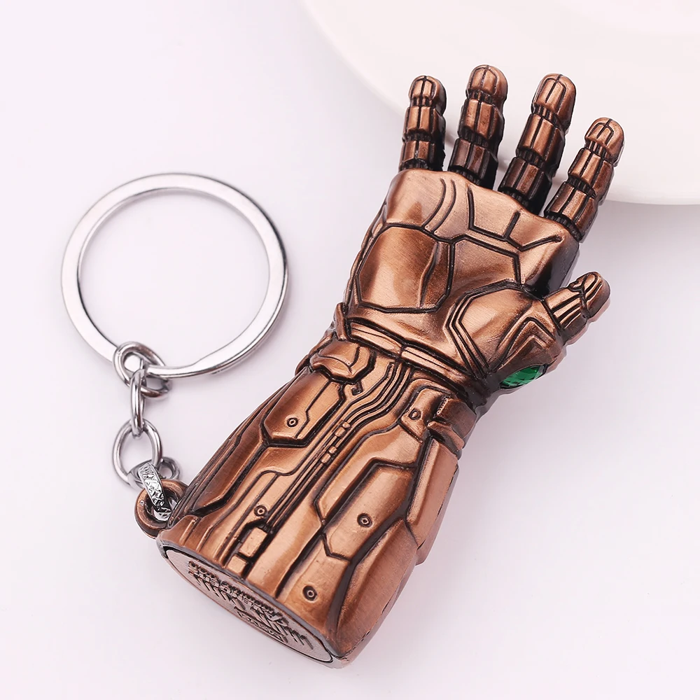 Marvel Мстители 4 бесконечные войны брелок перчатка Таноса Модель брелок для мужчин и женщин подарок брелок Llaveros аксессуары ювелирные изделия