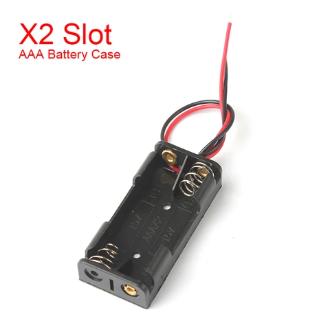 DIY AAA Чехлы для внешних аккумуляторов 1X 2X 3X 4X AAA, держатель для батарей, контейнер для хранения Чехол 1 2 3 4 слота, Фотоэлементы с проводом