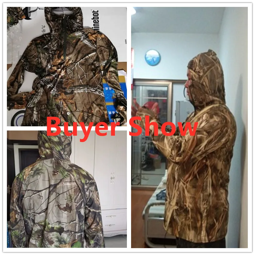 

Summer Fishing Clothes with Cap Uv Protection Face Neck Quick Dry Hunting Jacket Bird Watching Bionic Camouflage Fishing Jersey