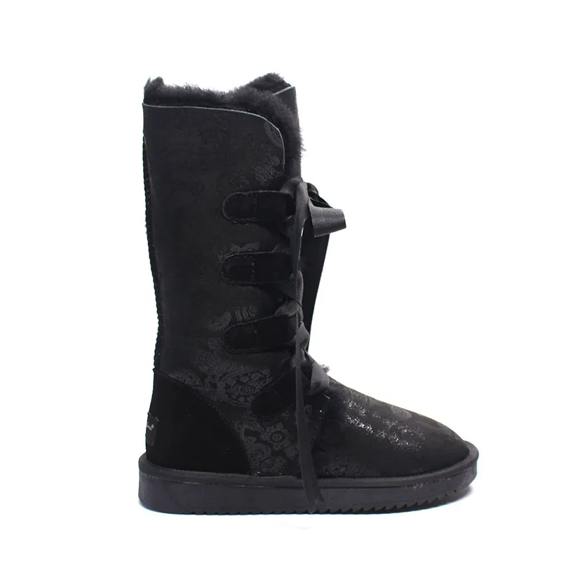Лидер продаж модные женские зимние сапоги из 100% натурального меха натуральной