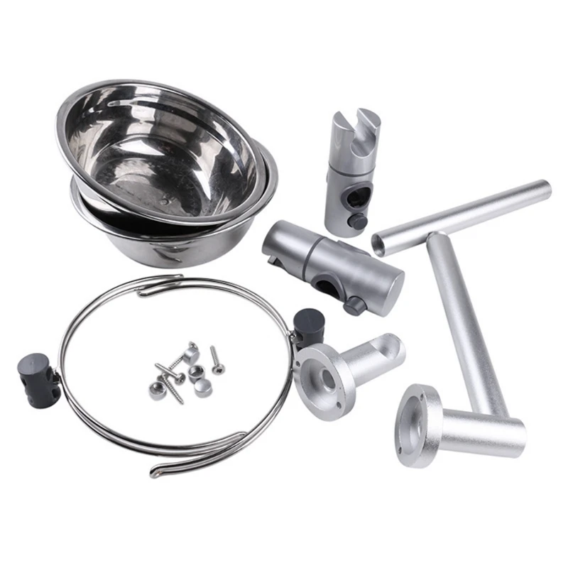 

Pet Adjustable Aluminum Alloy Lifting Bowl Dog Cat Feeder Non-slip Food Dispenser Feeding Container