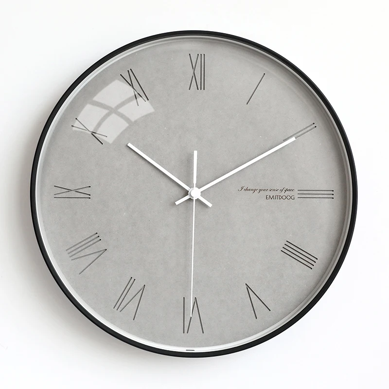 Бесшумные настенные часы нордические кварцевые простые для украшения дома на