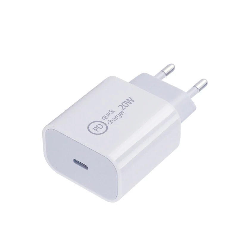 

20W PD Charger USB C PD Fast Charging For Apple iPhone Samsung Huawei Xiaomi Mobile Phone Chargers Power Adapter 18W EU US Plug