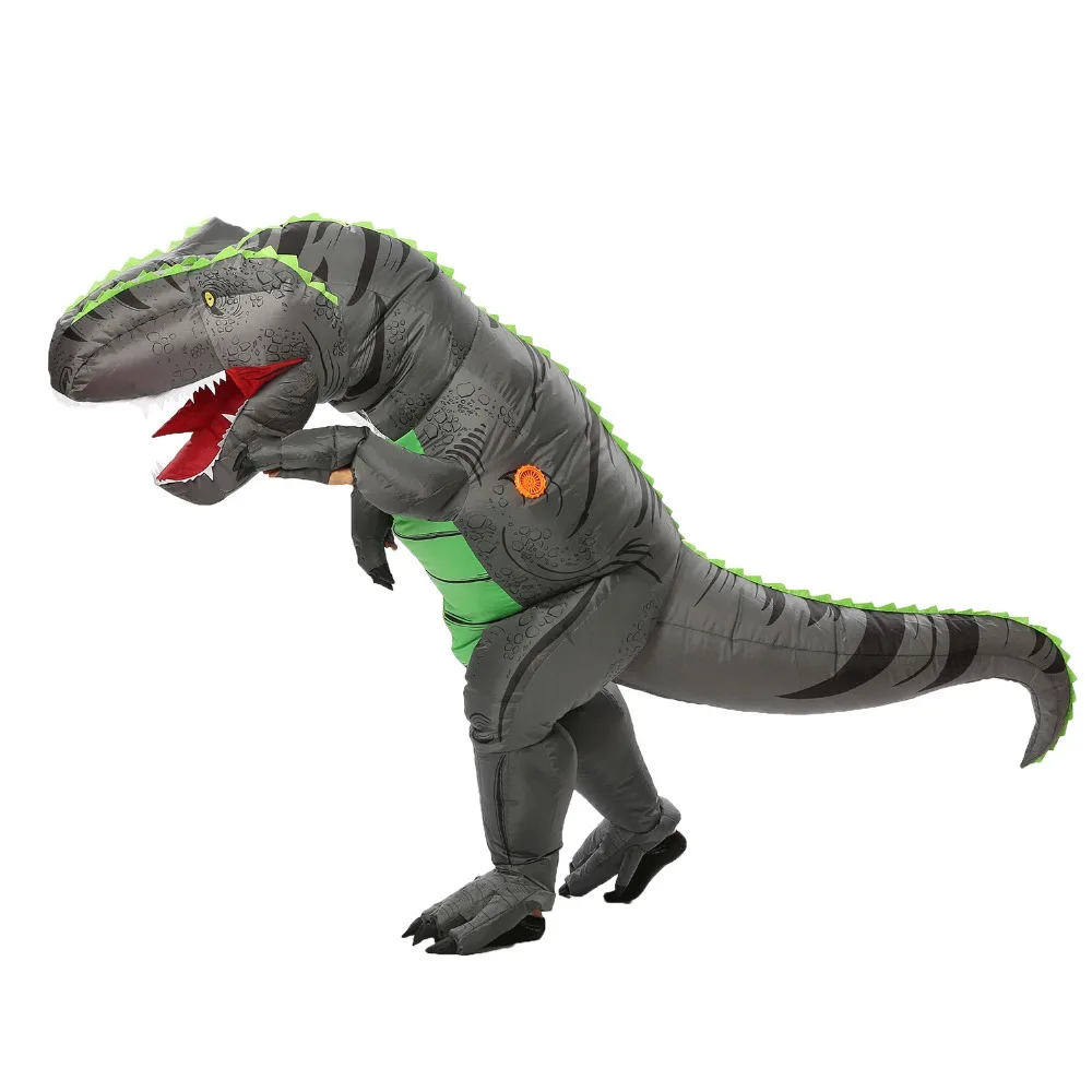 JYZCOS динозавр T REX надувной костюм для женщин и мужчин Детский карнавальный костюм для Хэллоуина карнавальный костюм талисман вечерние Purim костюм