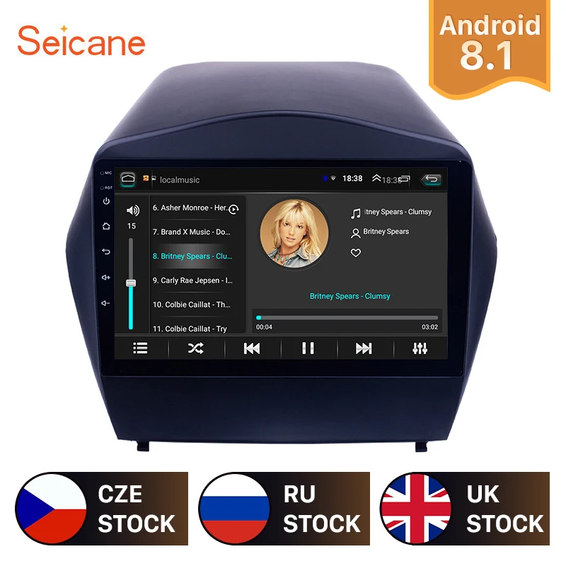 Seicane автомобильный 9 &quotHD Android 8 1 стерео для Hyundai IX35 2009 2010 2011 2015 с GPS СБ Navi Bluetooth WIFI USB