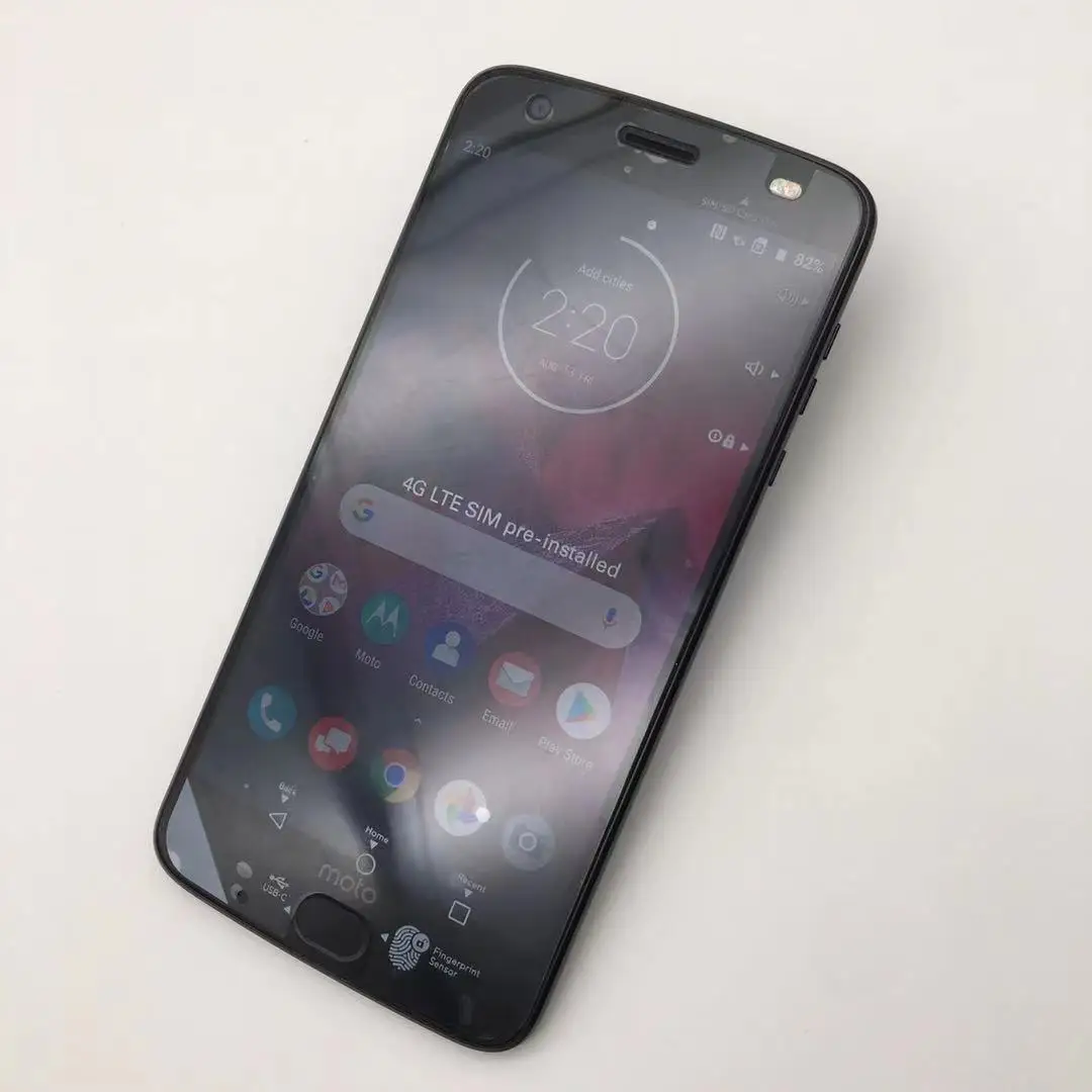 Motorola Moto Z2 телефон Восстановленный разблокированный Android 4 Гб ОЗУ 64 ПЗУ экран 5