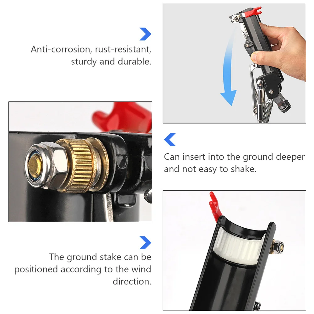 

Spring Automatic Stainless Steel Outdoor Fishing Bracket Fishing Rod Insert