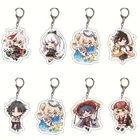 Брелок для ключей с героями аниме Genshin Impact Lnazuma