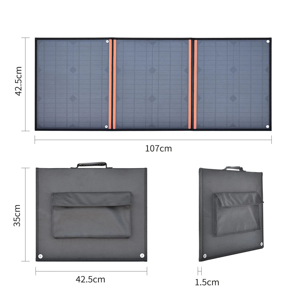 60 Вт Гибкая Складная солнечная панель 16 в зарядное устройство для 12 В автомобиля