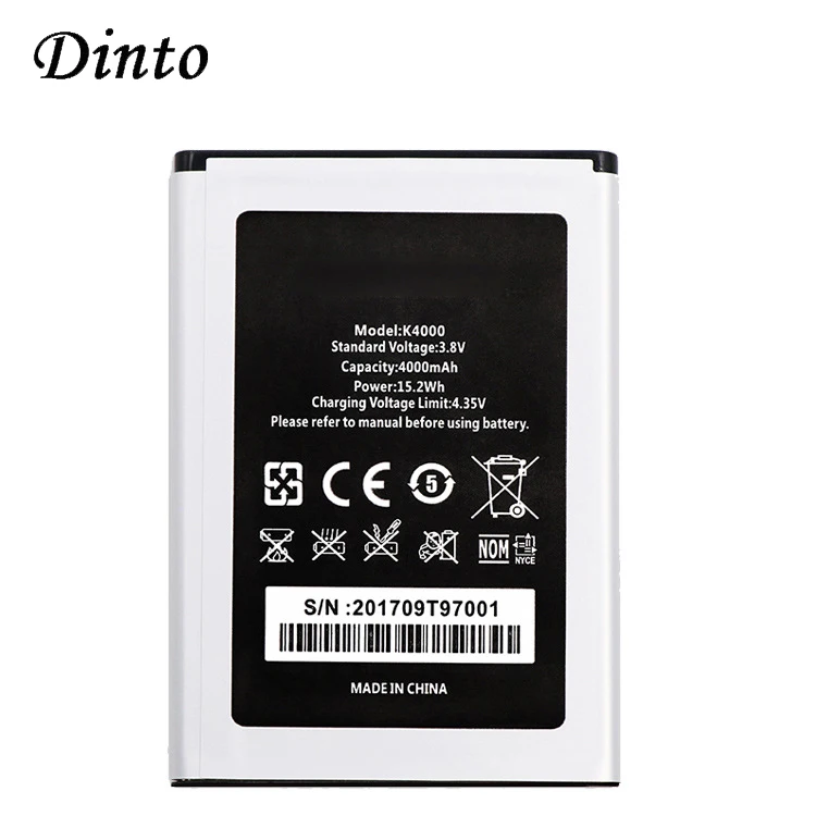 

Оригинальный запасной аккумулятор для телефона Dinto 4000 мАч для Oukitel K4000, запасные батареи для телефона Oukitel K4000