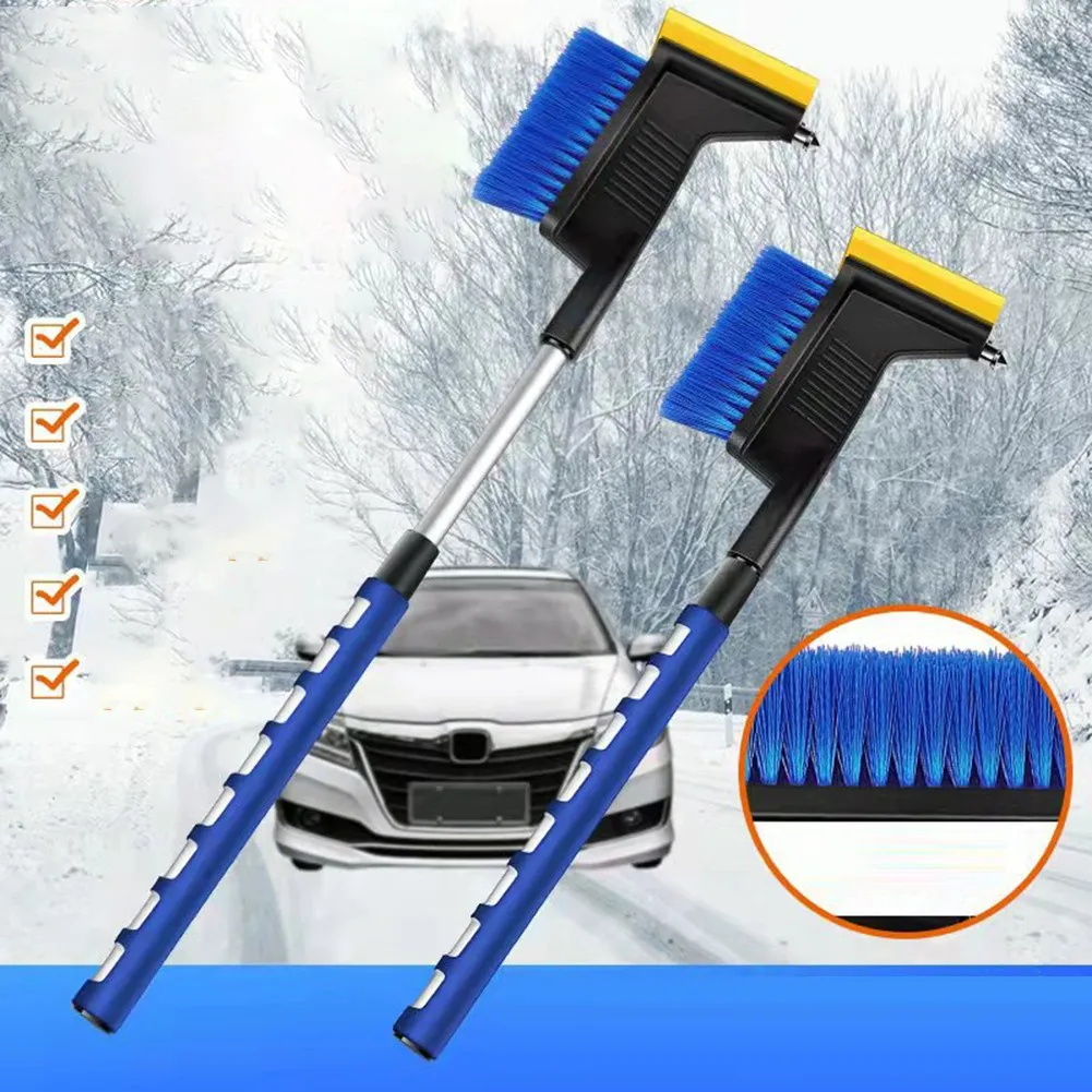 

Car Ice Scraper Windshield Ice Breaker Brush Snow Telescopic Snow Brush Shovel Nylon Wire Bristles Winter Snow Removal Shovel F