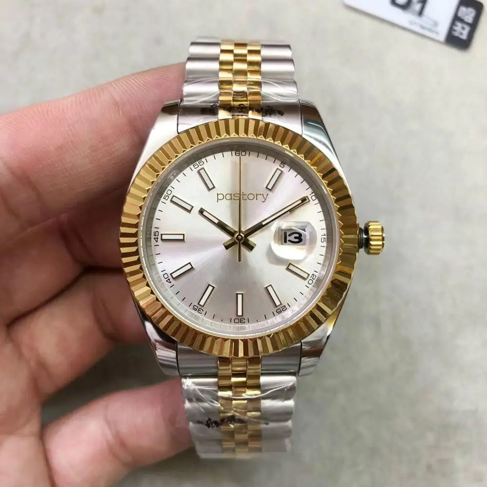 Роскошные часы горячая Распродажа День просто механические 40 мм Мужские из