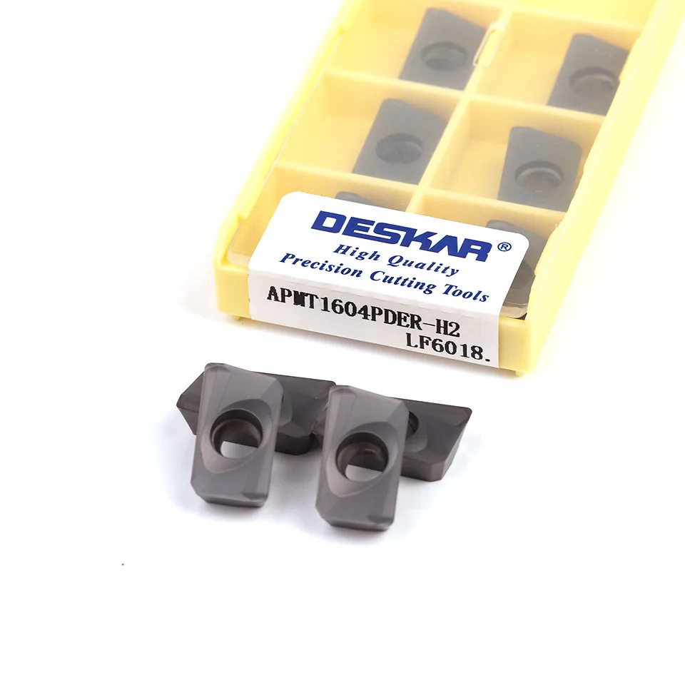 

DESKAR100% original APMT1604PDER H2 APMT1604PDER M2 APMT1604PDER XM APMT1605PEER XM LF6018 stainless steel milling blade