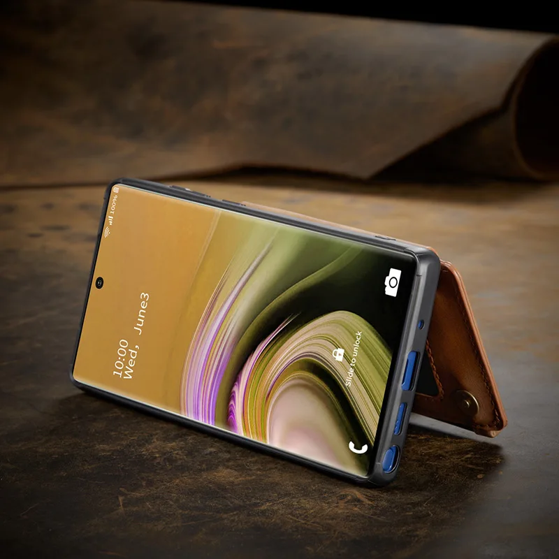 Для Samsung Galaxy S20 S10 S9 S8 Note10 Plus Note 20 съемный магнитный кожаный чехол бумажник в стиле