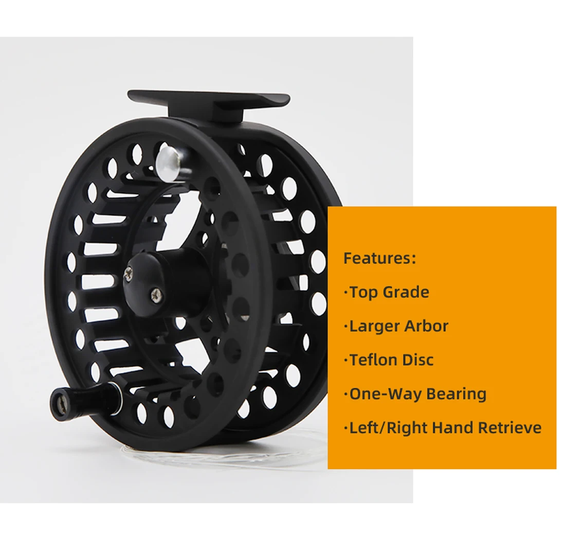 ANGLER DREAM Fly Fishing Reel ALC 1/2/3/4/5/6/7/8 WT Aluminum Alloy Large Arbor Smooth Spare Spool Fly Fishing Reel