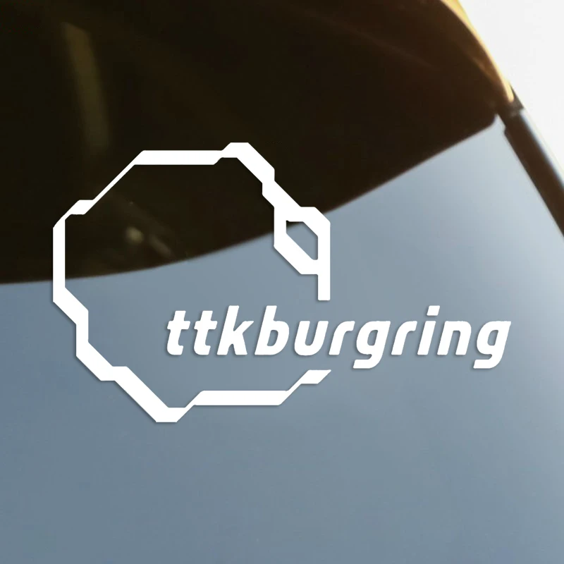 

S61185# Track TTKburgring Die-Cut Vinyl Decal Car Sticker Waterproof Auto Decors on Car Body Bumper Rear Window Laptop