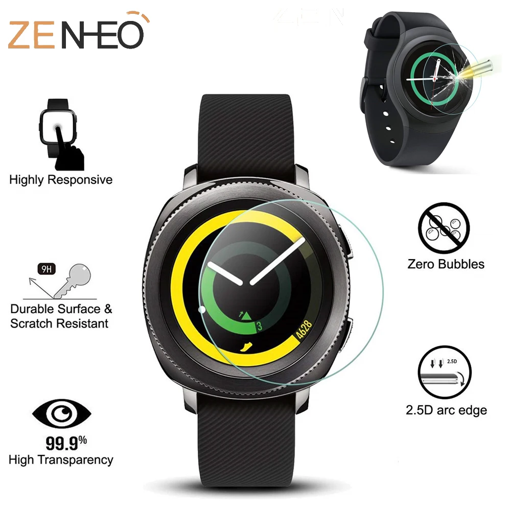 

New 1pc/3pcs Watch screen protector Films for Samsung Gear S2 SM-R720 Films Tempered glass Protective Films for Samsung watch