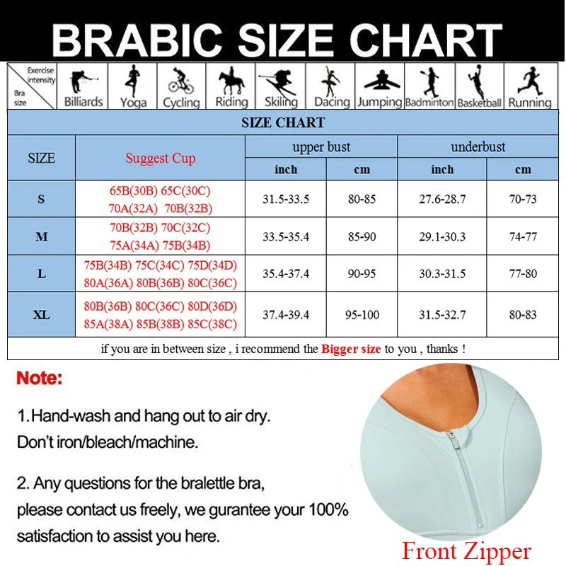 

SEXYWG Women Sports Bra Shockproof Support Gym Fitness Zipper Vest Yoga Bras Breathable Push Up Underwear Cross Back Corset Tops