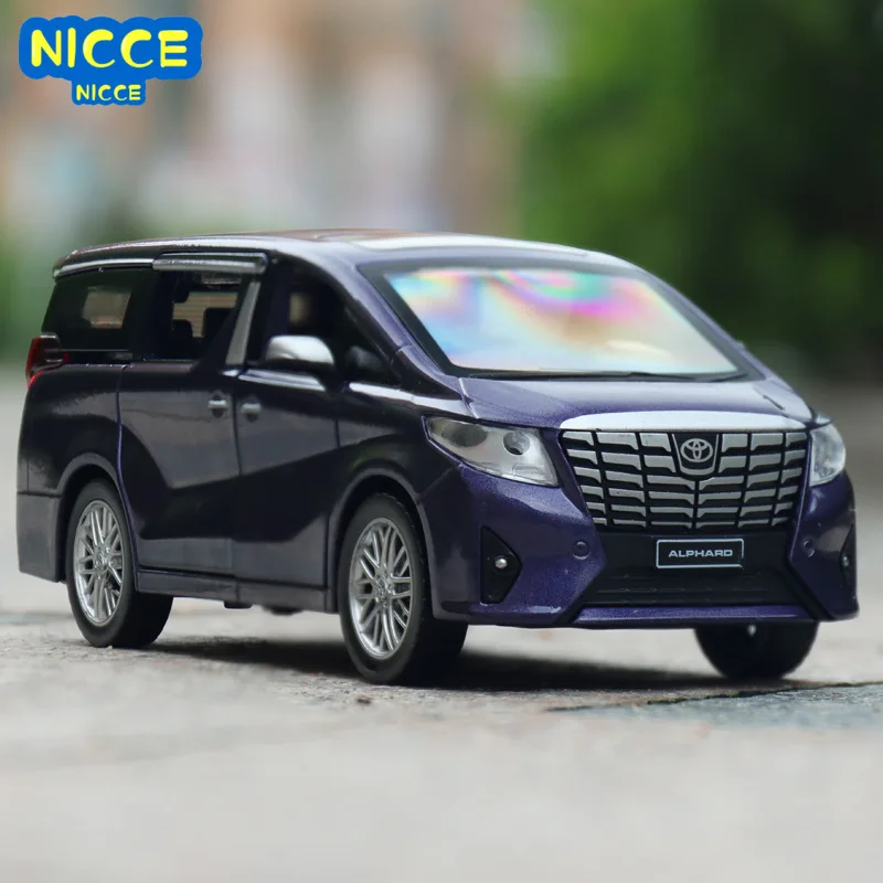

Nicce 1:32 Toyota Alphard Baby Sitter Car Alloy Aar Model Light Music 6 Open Door Metal Toy Car Children's Toy Birthday Gift F67