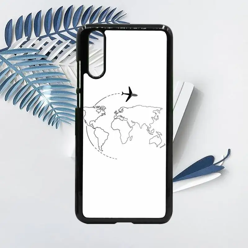 

world map Phone Case For Samsung galaxy S note 8 9 20 10 e lite2019 plus pro ultra Hard PC