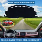 Коврик для приборной панели автомобиля, из полиэстера, с защитой от УФ-лучей, для Honda HR-V Vezel 2014-2019 HRV HR V