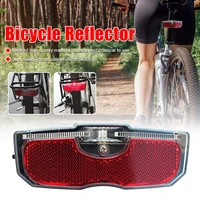 bike cycling bicycle rear reflector tail light for luggage rack no battery aluminum alloy reflectivetaillightsafetywarninglight