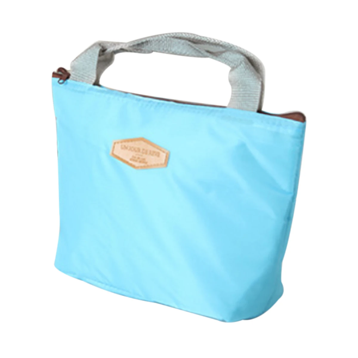 

Insulated Large Capacity Water-proof Lunch Box Oxford Solid Color Portable Lunch Cooler Bag Thermal Storage Pouch with Zipper