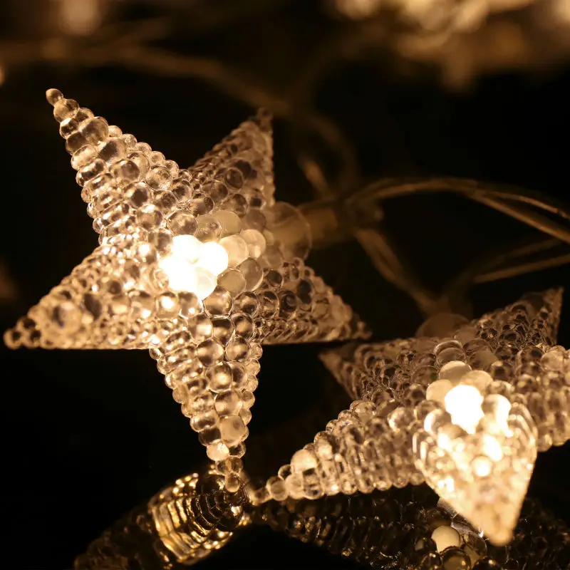 Рождественская сказочная гирлянда с питанием от батарейки СВЕТОДИОДНАЯ