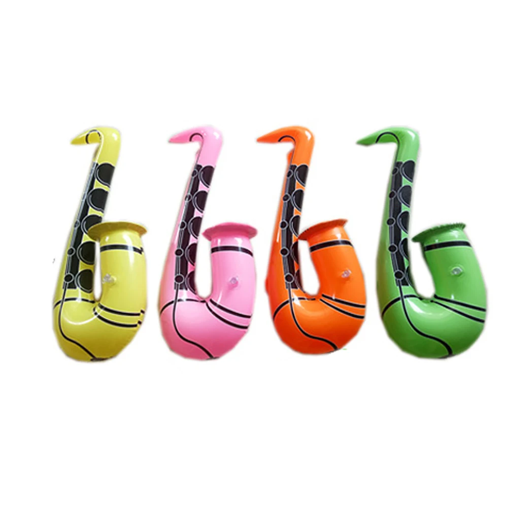 Детский надувной реквизит из пвх гитарный микрофон музыкальный инструмент