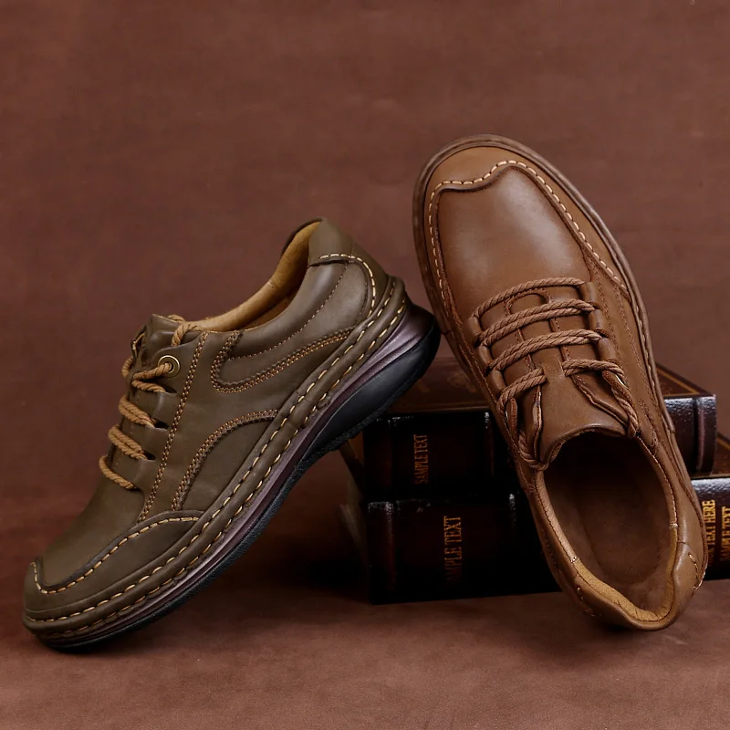 Туфли мужские из натуральной кожи матовые повседневные роскошные брендовые