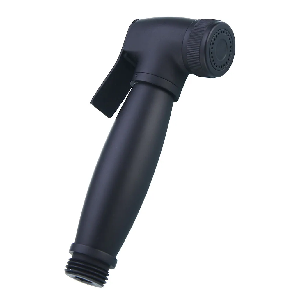 Single Bidet Sprayer Матовый черный латунный ручной душ для биде опрыскиватель с горячей и холодной смесителя клапан и 1,5 м душевой шланг комплект настенное крепление - Цвет: Single Bidet Sprayer