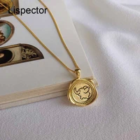 lispector 925 sterling silver cute cartoon baby elephant pendant necklace for women irregular round sweet female jewelry gifts