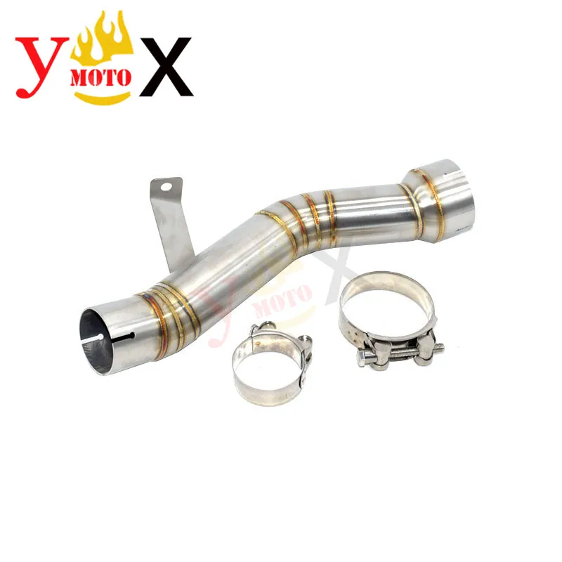 

KLZ 1000 Motorcycle Slip On Middle Link Pipe Exhaust Pipes Muffler Mid Escape Link For KAWASAKI KLZ1000 Versys 1000 2012-2018 19