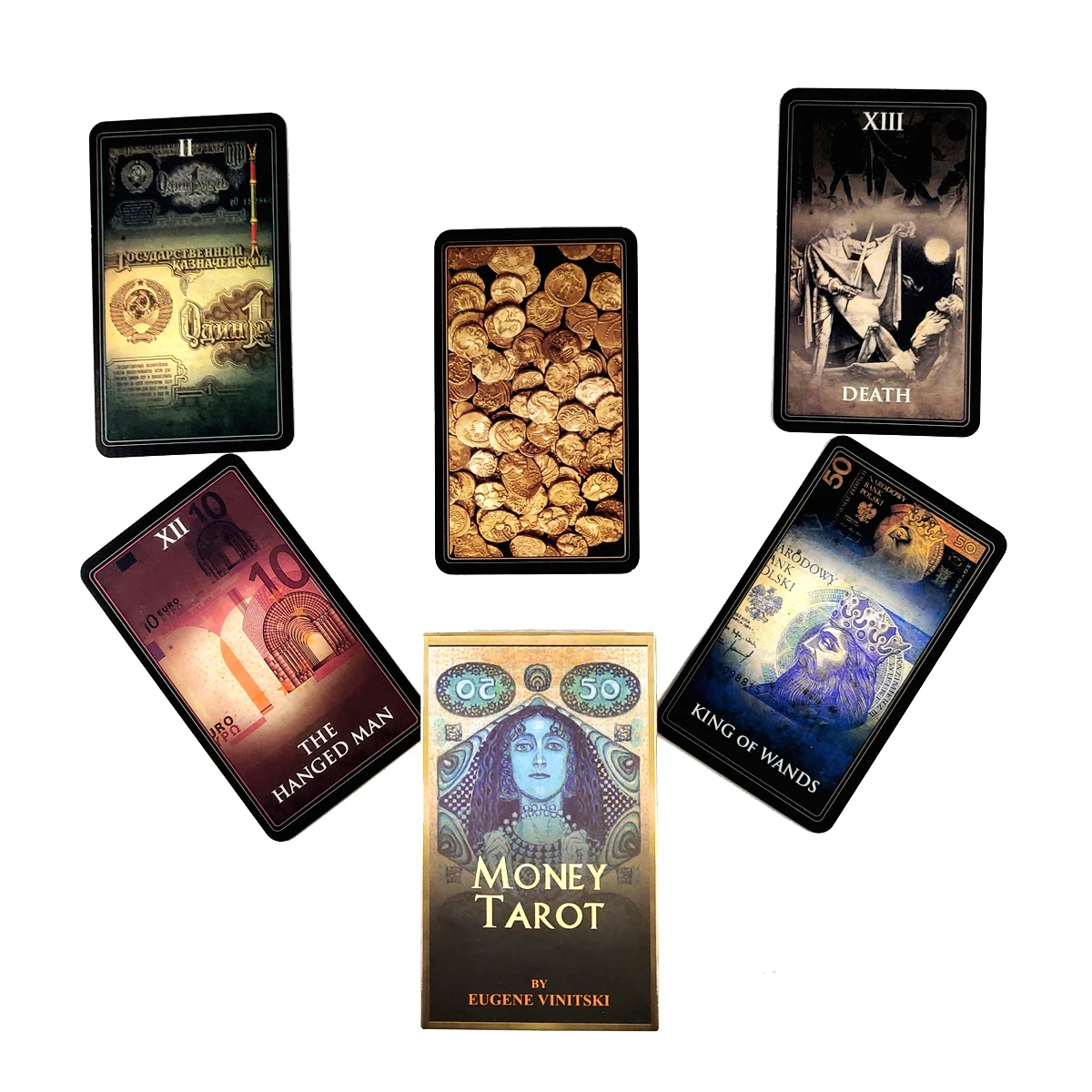 

Hot Sell Money Tarot Cards Board Game For Fate Divination Entertainment Witchcraft SuppliesTarot 78Pcs