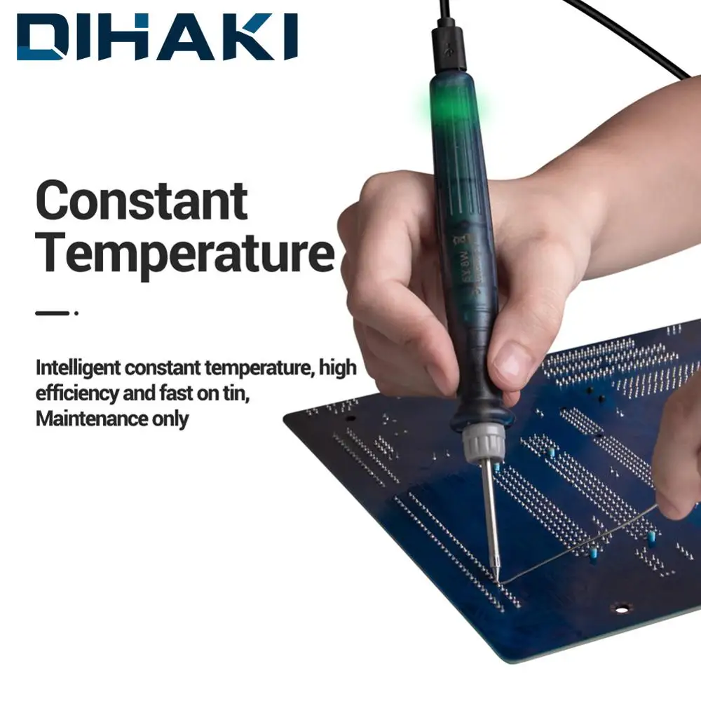 USB паяльник набор для пайки 5 в 8 Вт мини кнопочный переключатель электрическая