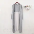 Халат женский из модала с длинным рукавом, тонкий ночной банный халат, свободная летняя одежда для дома, весна-осень