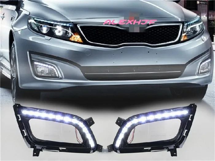 Дневные ходовые огни July King чехол для KIA Optima K5 2013-2015 светодиодный передний бампер DRL