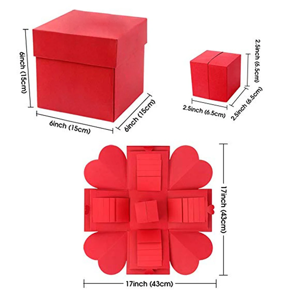 Коробка-сюрприз в сборе для друзей подарок уникальный дизайн модная Взрывная
