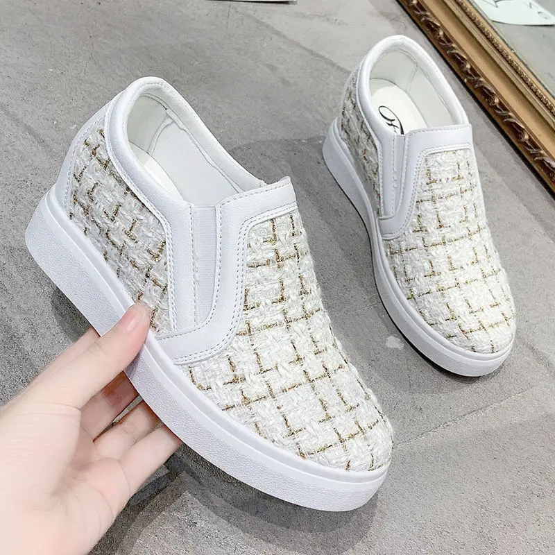 Tenis Mujer 2021 Tennis Shoes for Woman New Breathable Wedge Sneakers Female Platform Chaussure Femme Deportivas Trainers