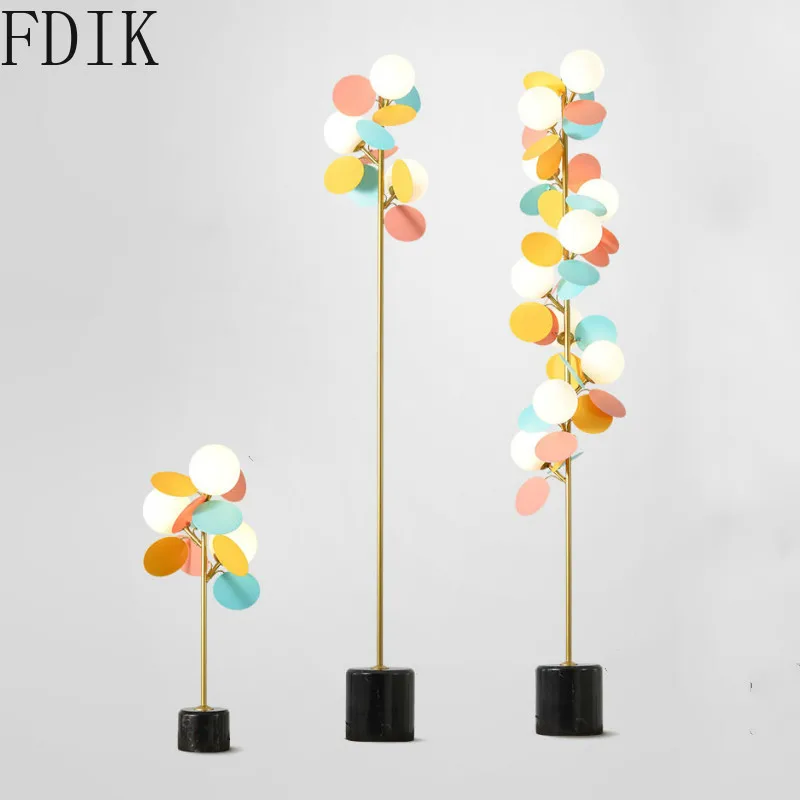 Современная светодиодная Напольная Лампа настенная лампа с искусственным