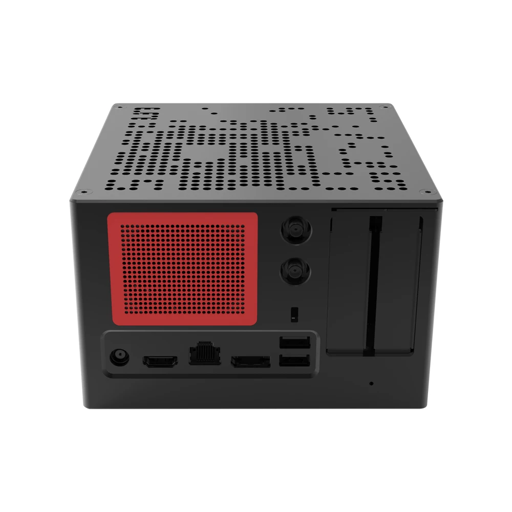 Newest 10TH Fan Gaming Computer Case Intel Core i9 10900T i7 10700T i5 10600T 10500T DIY Mini PC M.2 NVME SSD Win10 Pro AC WiFi |