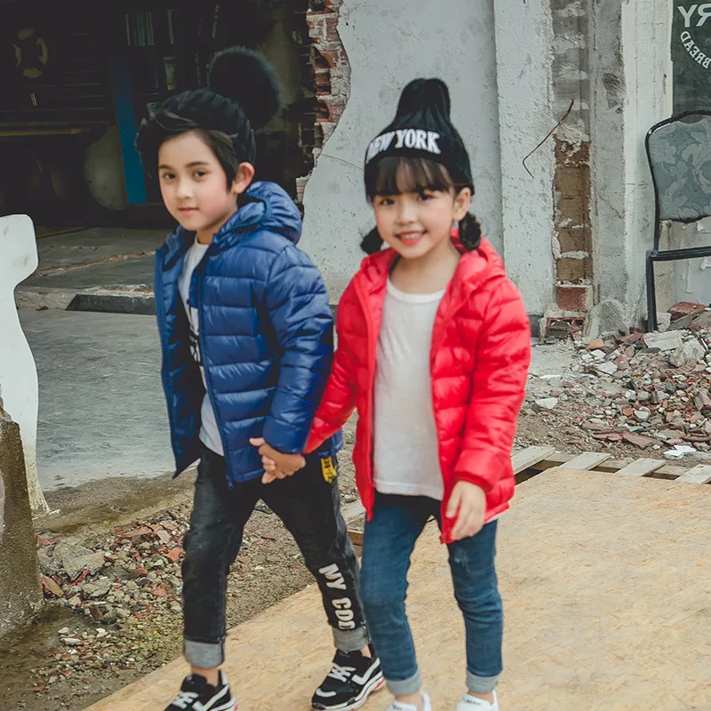 Светильник кие тонкие пуховики для мальчиков и девочек детское пуховое пальто