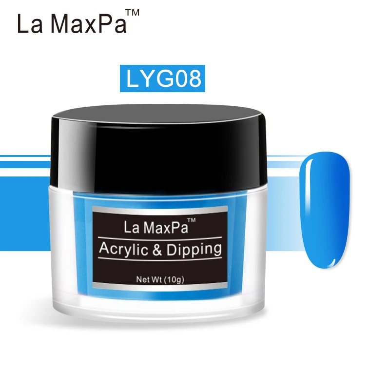LaMaxPa яркий неоновый окунутый порошок 10 грамм неонового пигмента для ногтей